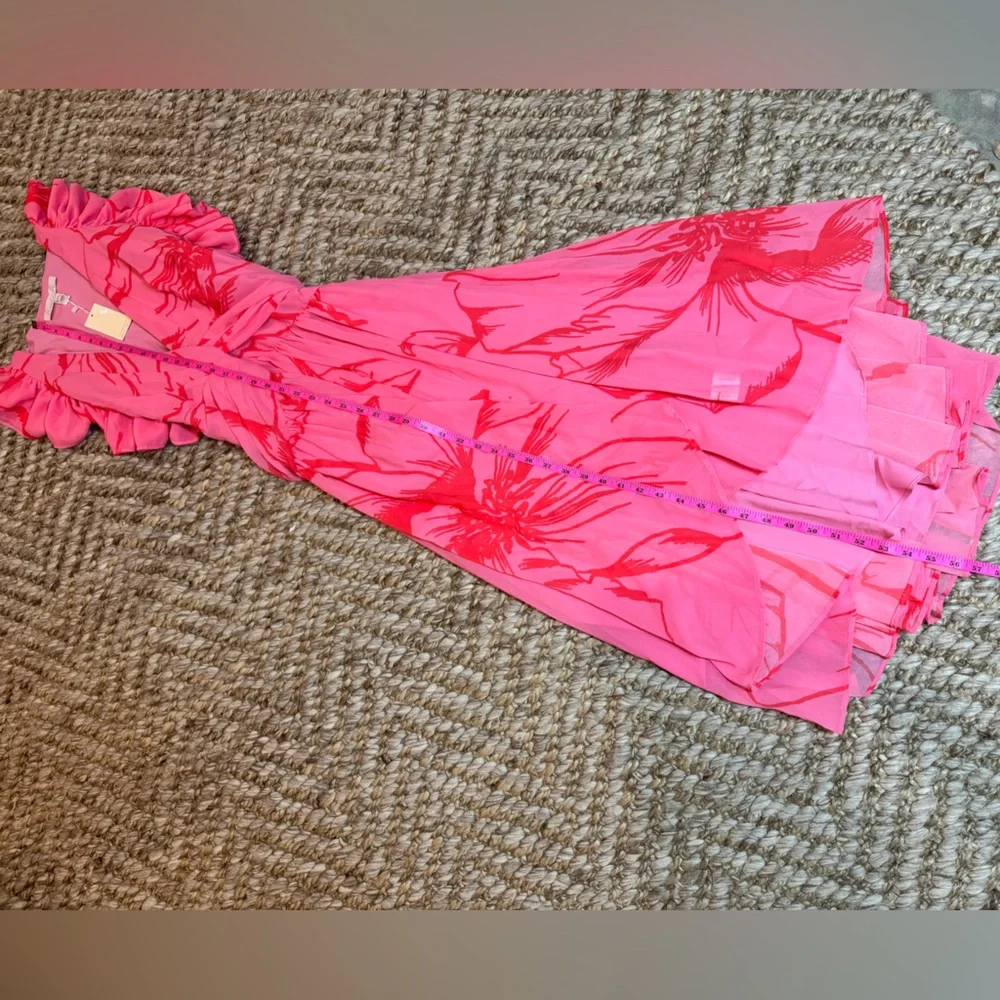 Hutch Beck Chiffon Floral Wrap Maxi Dress NWT Size XS - Picture 13 of 16